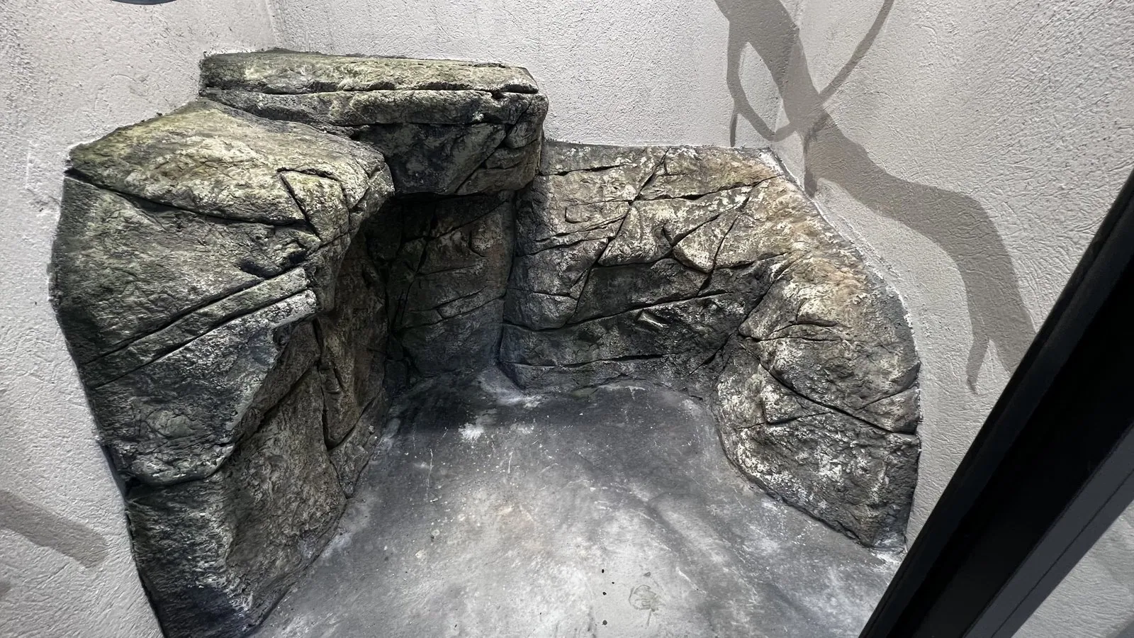 Rock feature in the workshop for Kaunas Zoo